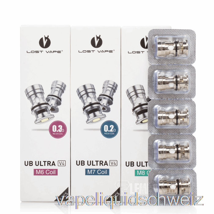 Lost Vape Ultra Boost Ersatzspulen [v2] 1,0 Ohm MTL Spulen Vape Liquid E-Liquid Schweiz